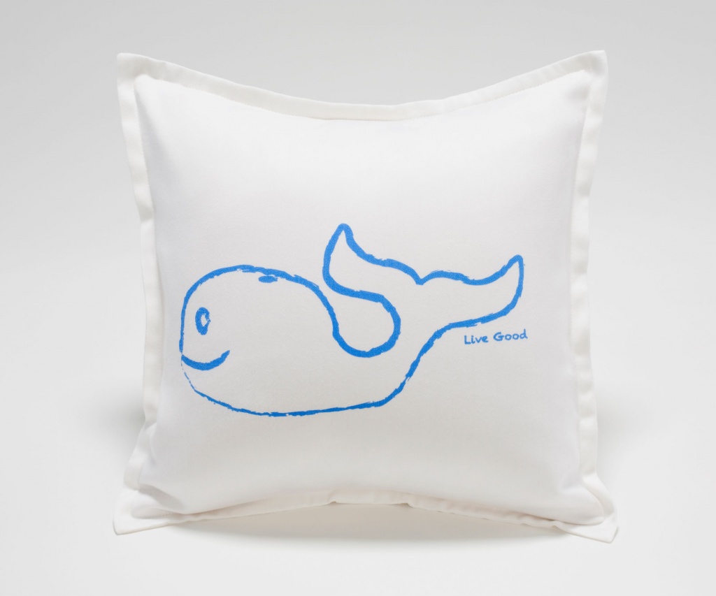 beluga whale pillow