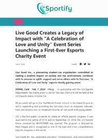 Sportify, Esports Charity Event Article