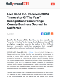 HollywoodIn5 Innovator of the Year Article