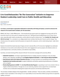 KRON4 Be the Generation Article