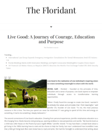 The Floridant, A Journey of Courage, Education and Purpose Article